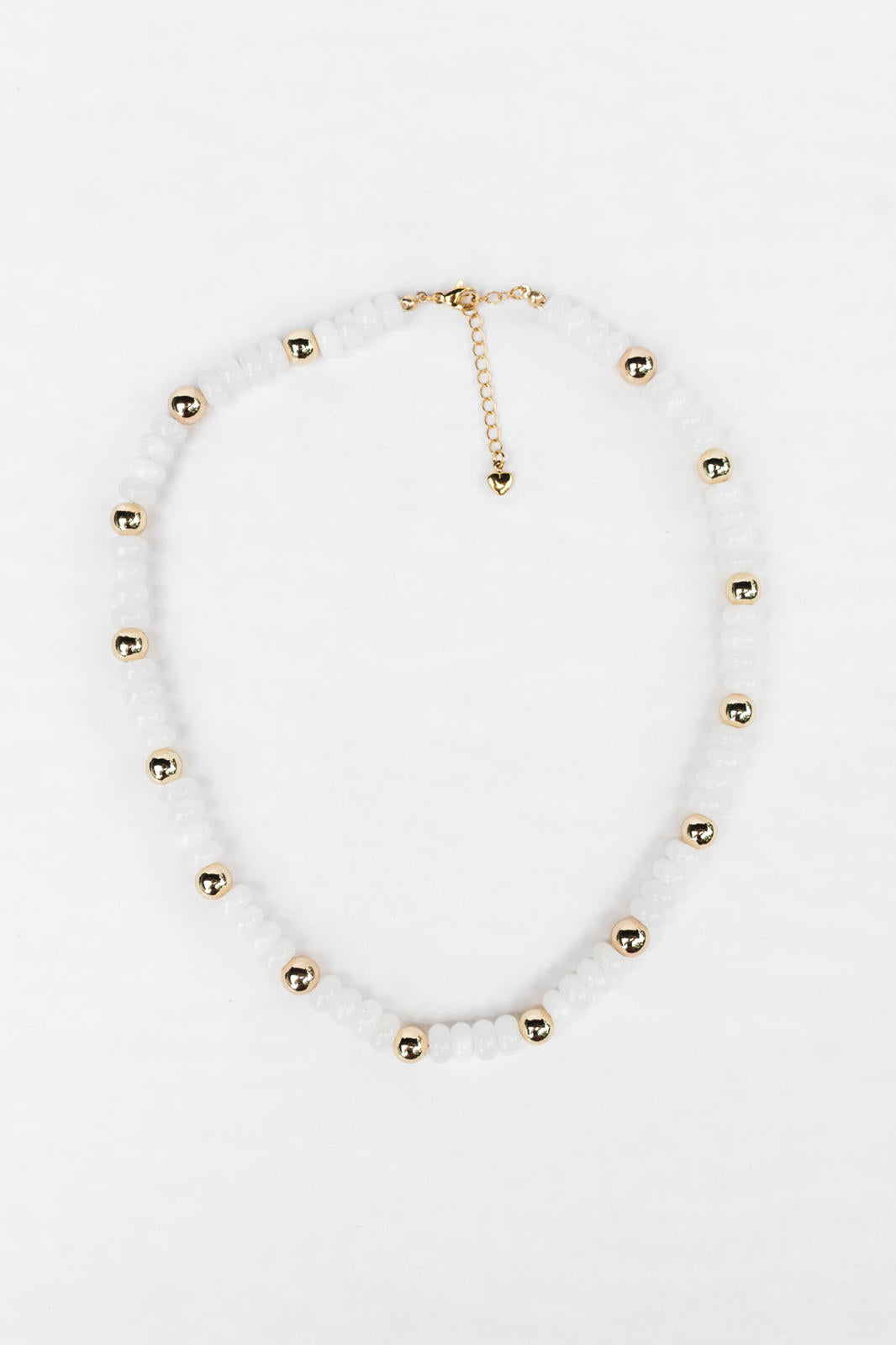 White Candy Quartz Beaded Necklace