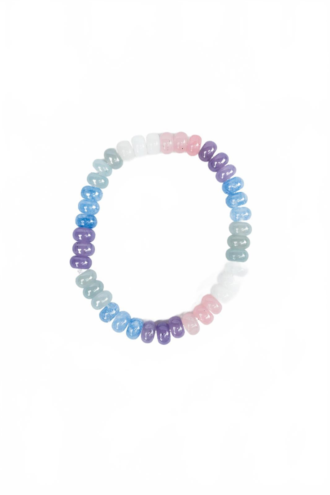 Pastel Candy Quartz Beaded Bracelet