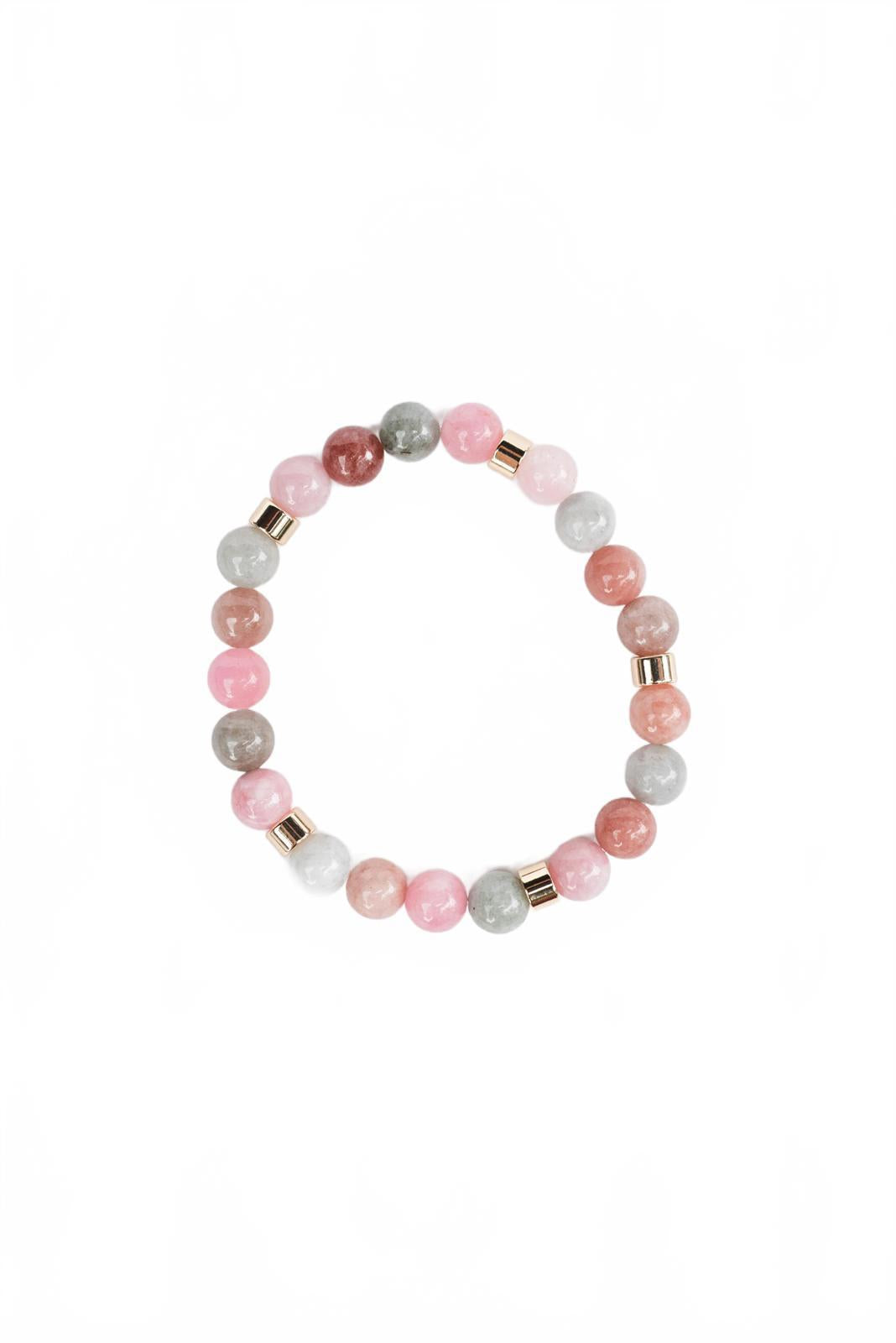 Pastel Jade Beaded Bracelet