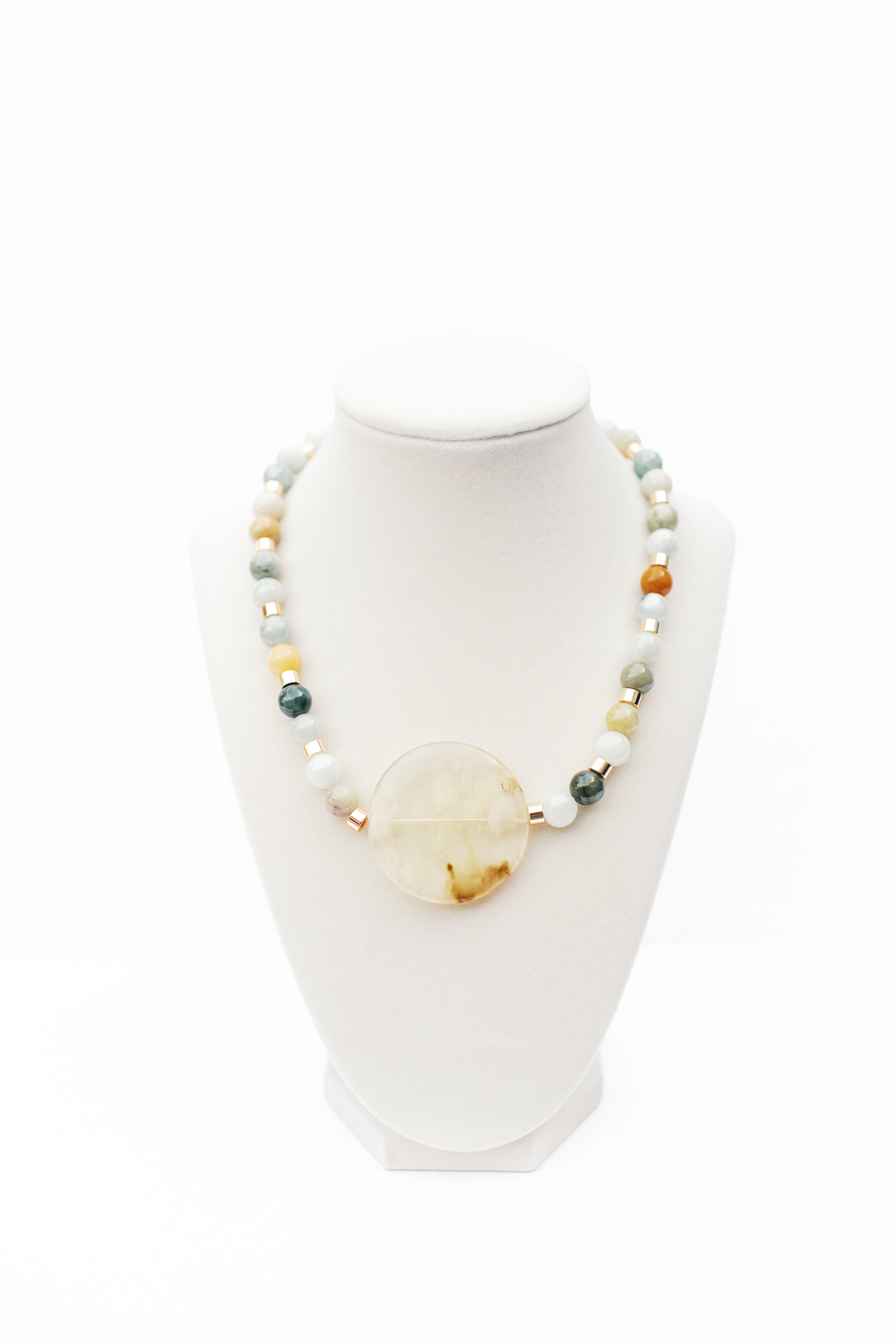 Blue Calcite Pendant Necklace