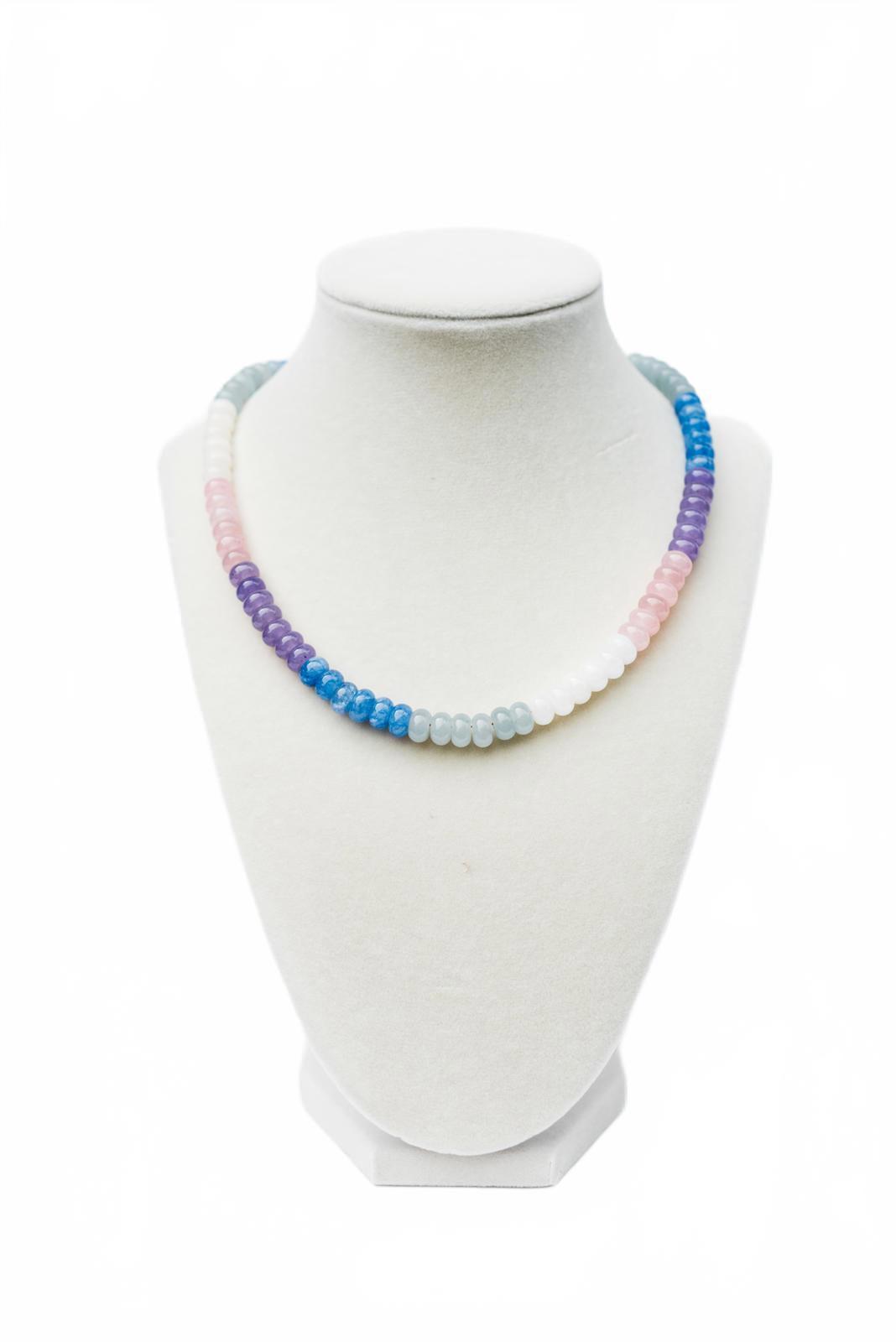 Pastel Color Candy Quartz Necklace