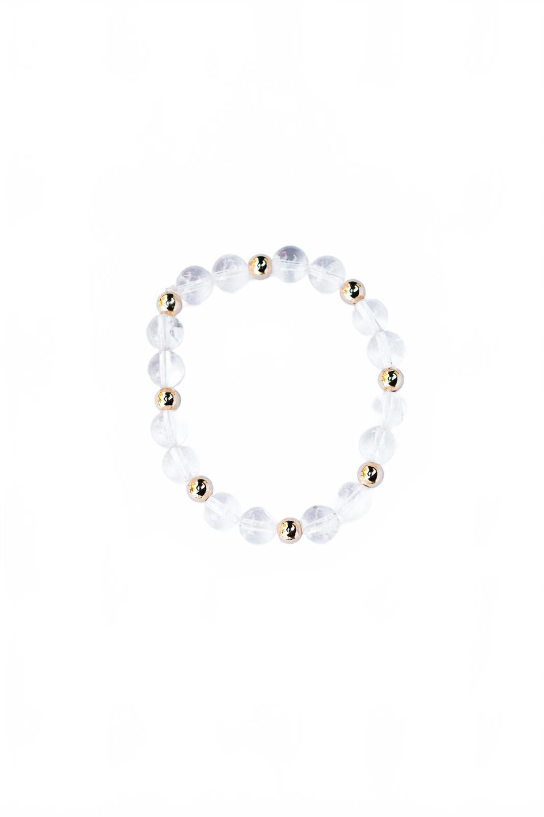 Crystal Quartz Beaded Bracelet