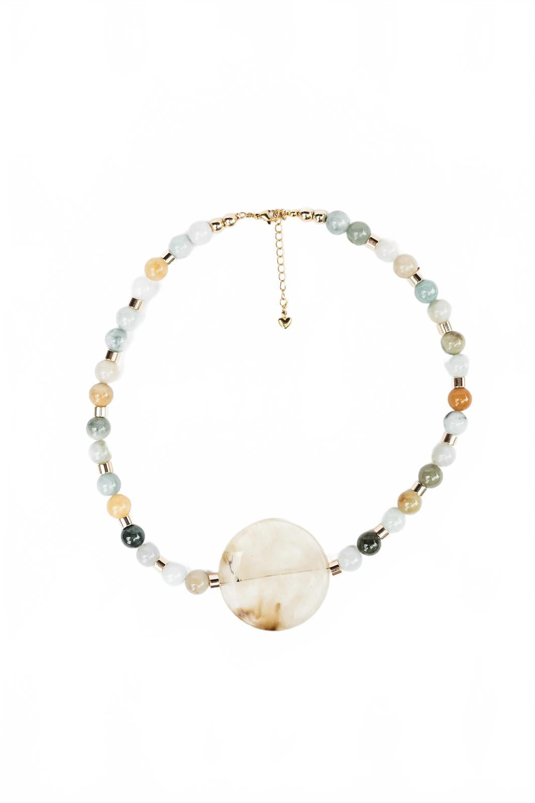 Blue Calcite Pendant Necklace