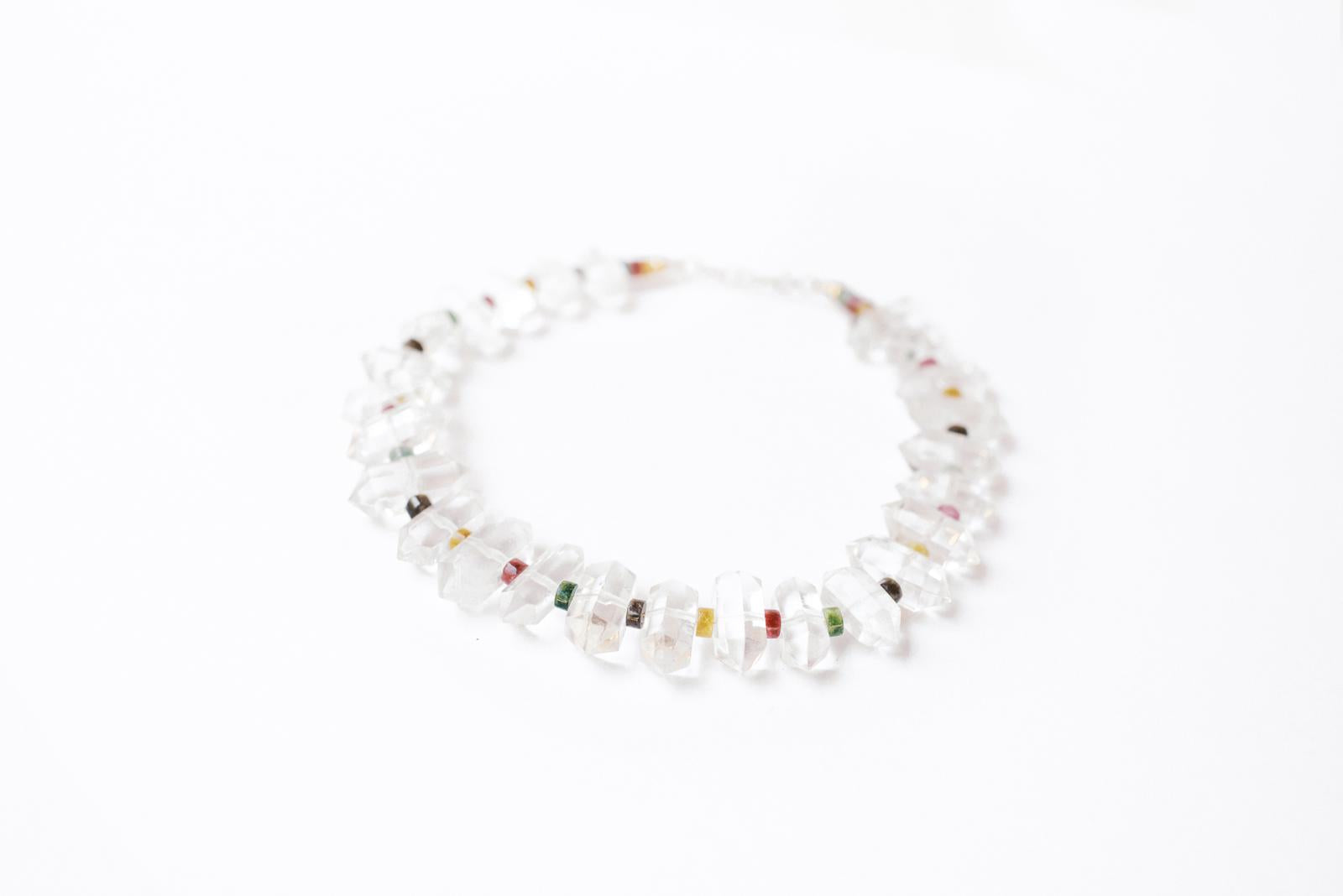 Crystal Quartz Rainbow Necklace