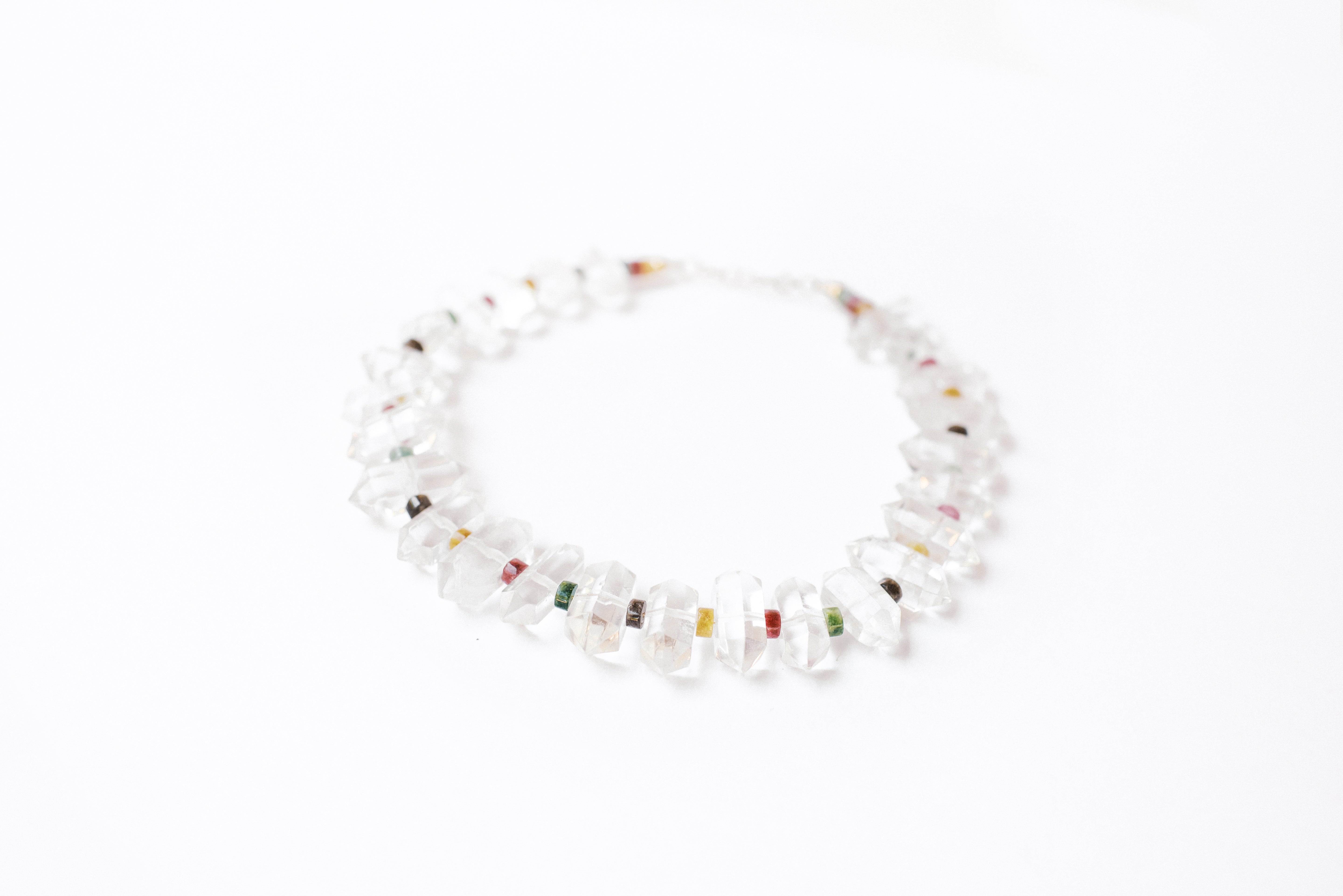 Crystal Quartz Rainbow Necklace